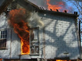Hartford, Ohio fire and smoke